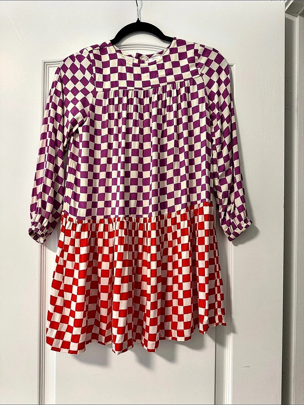 Hanna Andersson Girls Size 8 Checkered Dress